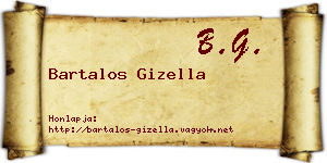 Bartalos Gizella névjegykártya